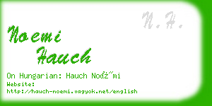 noemi hauch business card